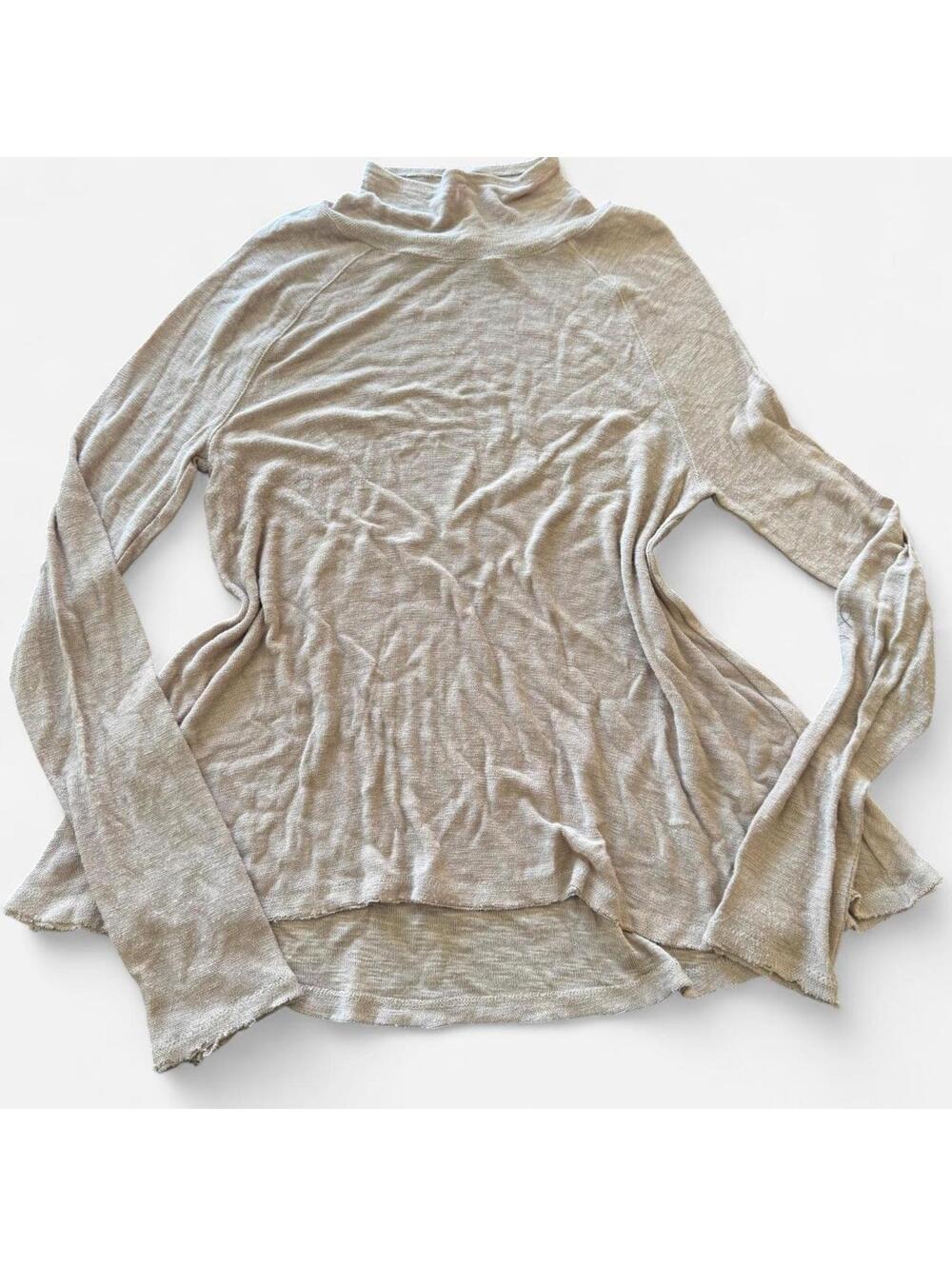 Intimately Free People Semi Sheer Soft Knit Turtleneck Sweater